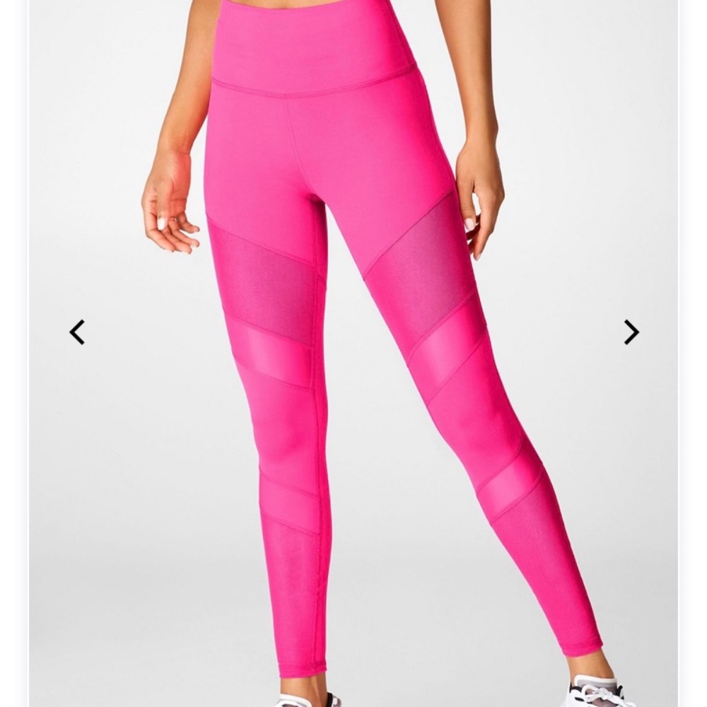 Fabletics Large Elite Hot Pink Leggings